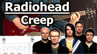 Video thumbnail of "Radiohead - Creep | Guitar Tabs Tutorial"