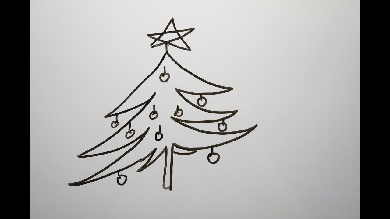 DIY Learn How to Draw a Christmas Tree. Easy Drawings for Kids. - YouTube