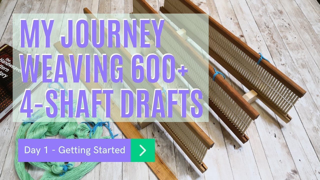 My Journey Weaving 4Shaft Drafts on a Rigid Heddle Loom YouTube