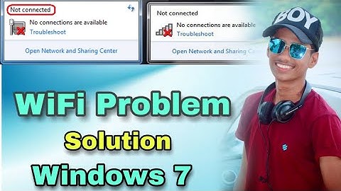 WiFi not working in Windows 7 | Solution