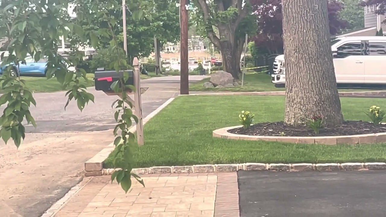 The Grumman Olson Mark IV Mister Softee Ice Cream Truck in the distance from Moriches at 7:16 PM