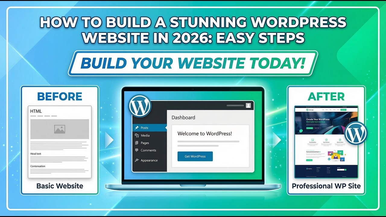 How to Build a Stunning WordPress Website in 2026: Easy Steps - YouTube
