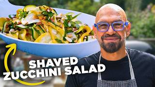 Michael Symons 5-Star Shaved Zucchini Salad 🌟 Symon’s Dinners Cooking Out | Food Network