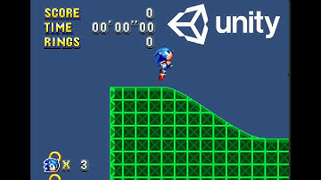Unity Engine 2D WIP Sonic Physics Progress Update #1