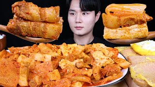 돼지고기 김치찜 김치 스팸 계란후라이 먹방ASMR MUKBANG STEAMED PORK KIMCHI &amp; SPAM &amp; KIMCHI 韓国料理 豚肉 キムチ蒸し eating sounds