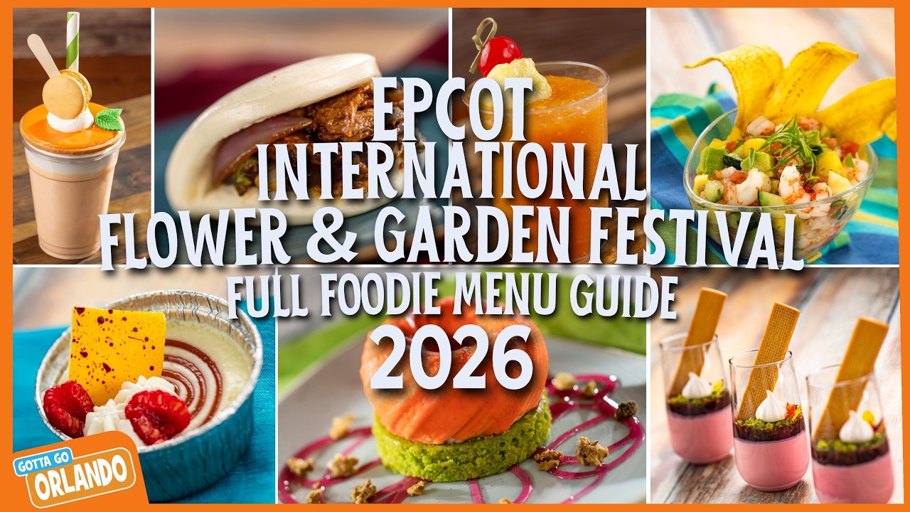 2026 Epcot Flower and Garden FULL FOODIE GUIDE with all outdoor kitchens!!