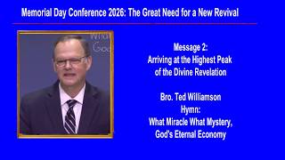 Message 2 : Arriving at the Highest Peak of the Divine Revelation