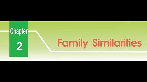 Family Similarities - Class 3 - Chapter 2 - Family Similarities - DAV Syllabus - Social Science