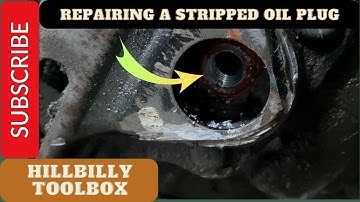 Honda Fourtrax 300 - Repairing a stripped oil plug TRX300 TRX300FW