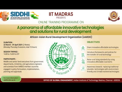 AARDO-IITM e-training Program | 23 March | Day 2