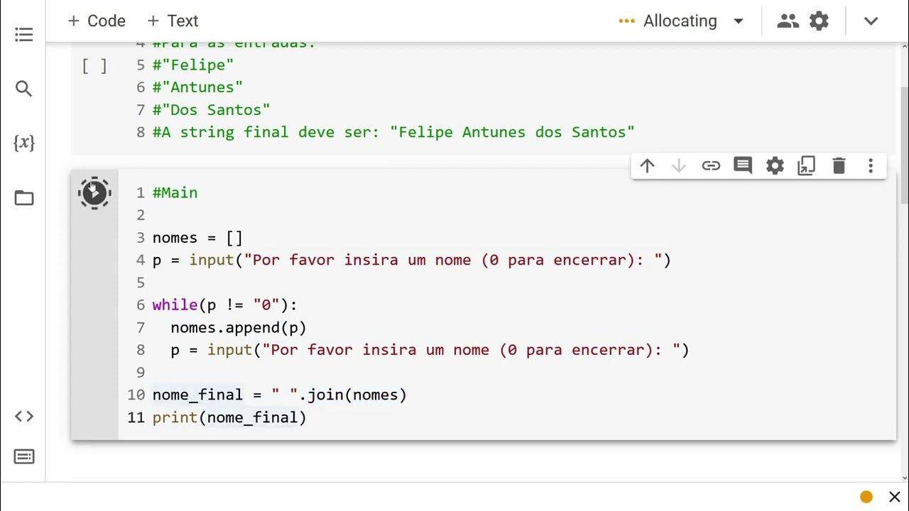 Programação Python – Juntar Nomes em Uma Só String - YouTube