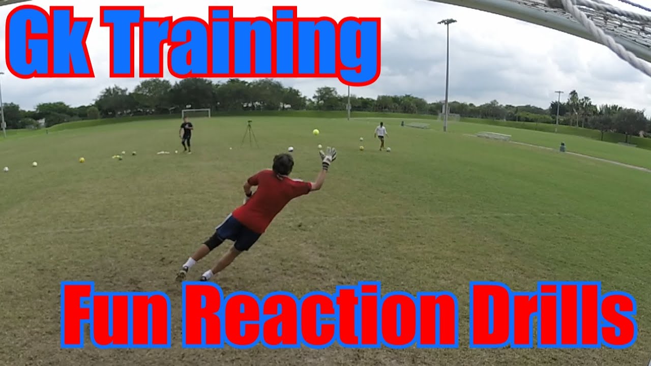 Goalkeeper Training: Fun Reaction Drills - YouTube