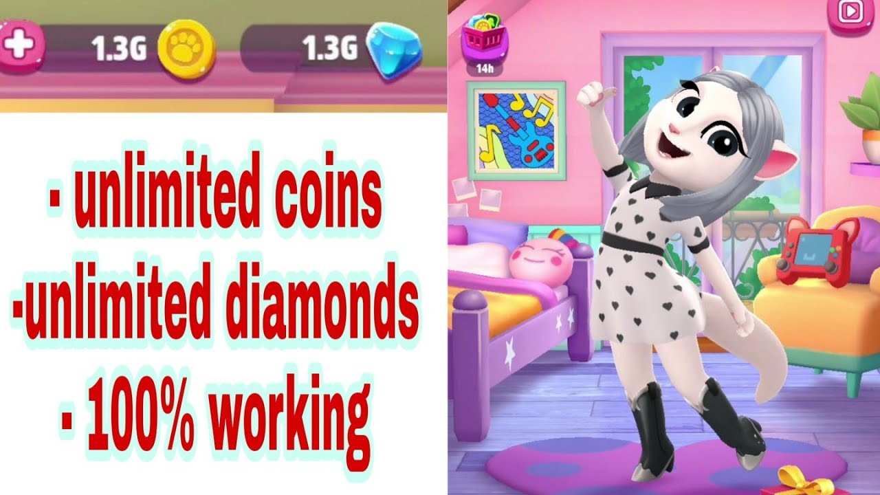HOW TO GET UNLIMITED COINS AND DIAMONDS IN MY TALKING ANGELA 2 YouTube