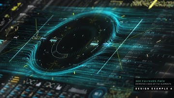 300 FUI/HUD Elements Pack Vol1 Cinematic Trailer