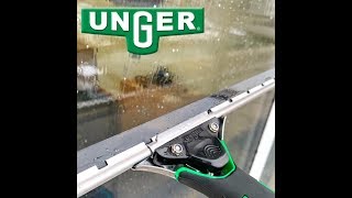The new unger ergotec handle squeegee window cleaning