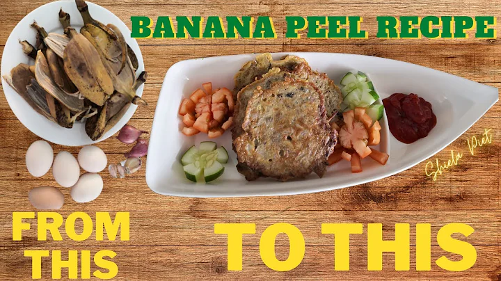 Banana Peel Recipe #Vegetarian | Don't Throw the Banana Peels, Try this recipe at home | Shiela Piet