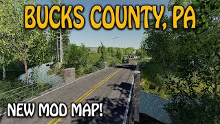 BUCKS COUNTY, PA NEW MOD MAP Farming Simulator 19 PS4 MAP TOUR (Review) FS19.