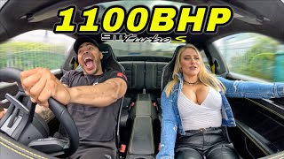 Ebanie gets LAUNCHED in my 1100BHP 911 Turbo S!!