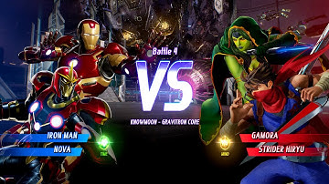 IRON-MAN & NOVA VS GAMORA & STRIDER HIRYU - Marvel vs. Capcom: Infinite All Characters Unlock
