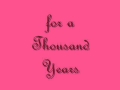 Christina Perri - A Thousand Years (On Screen Lyrics Video)