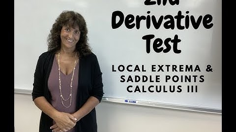 Second Derivative Test (Calculus 3)