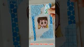 Relaxing Journal With Me 💙 Blue Theme Aesthetic | Calm Vibes #aesthetic #shorts#papermood  #journal