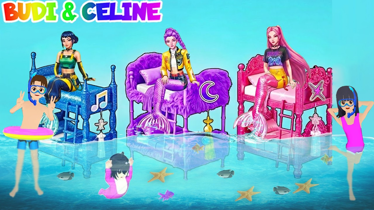 Yuta Mio Baby Celine Dekorasi Kamar Putri Duyung Karakter KPOP DEMON HUNTER RUMI, MIRA, ZOEY 🌈