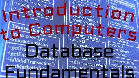Database : Fundamentals of the Database (08:01)