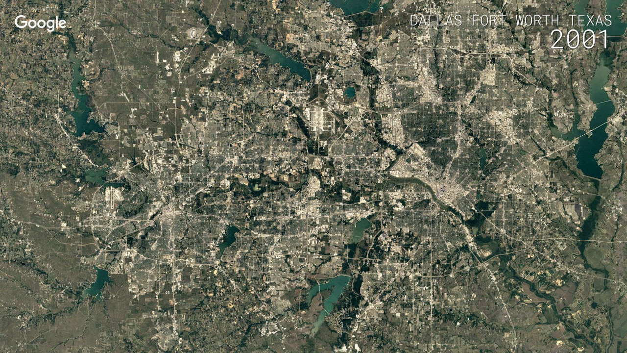 Google Timelapse DallasFort Worth, Texas YouTube