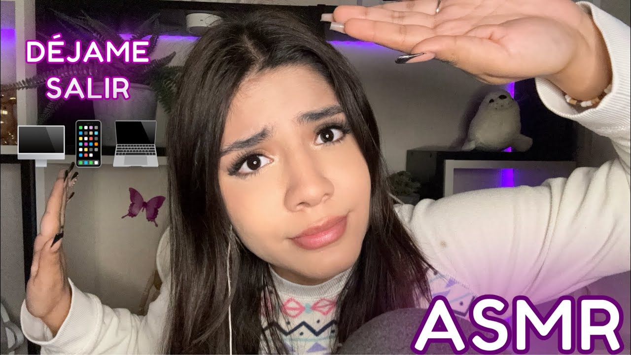 ASMR ESPAÑOL / HOLAAA... ESTOY ATRAPADA EN TU DISPOSITIVO 📱​💻​ / NO PUEDO SALIR hasta que DUERMAS