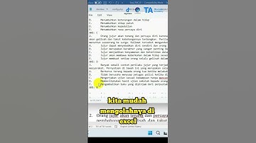 Trik Merubah Soal Ms. Word Ke Excel