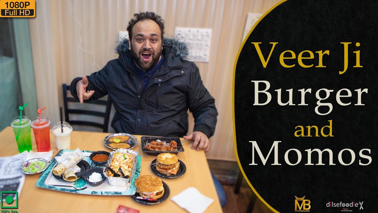 Veg Chicken Shawarma Roll And Egg Burger With Chicken Slice At Veer Ji Burger And Momos | Karan Dua | Dilsefoodie Official