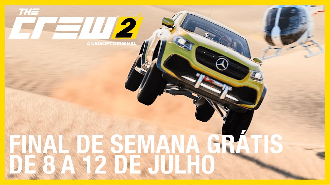 FIM DE SEMANA GRÁTIS DE THE CREW® 2, 8 A 12 DE JULHO