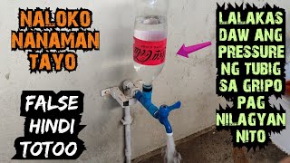 Paano palakis ang tulo/pressure ng tubig sa gripo gamit ang plastic bottle ng softdrinks