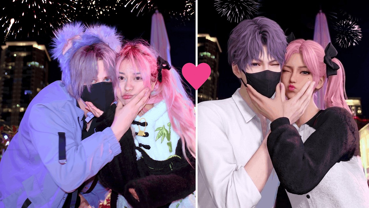 recreating love and deepspace pics with my bestie...