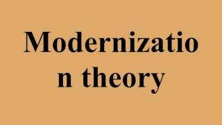 Modernization theory
