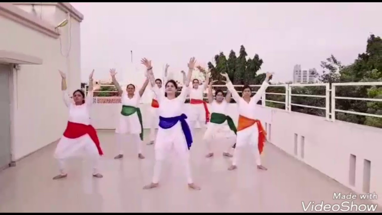 Vande Mataram Ma Tuje Salam yoga dance Full body streching by Rrupa bavaria