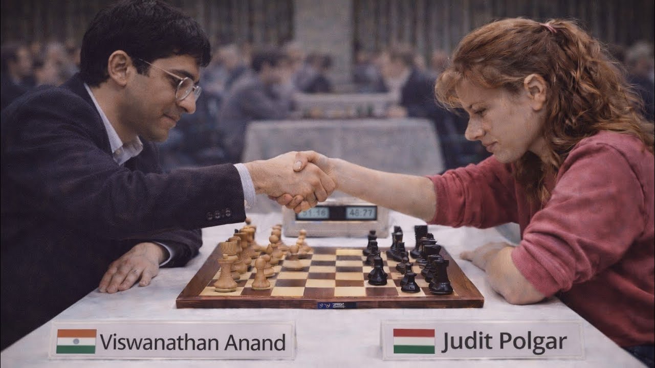 Viswanathan Anand vs Judit Polgar ◉ Madrid Chess Tournament 1993
