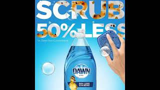 Dawn Ultra Dishwashing Liquid Dish Soap (4x19.4 Fl oz) + Non-Scratch Sponge (2 Count), Original...