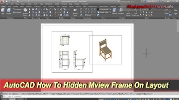 AutoCAD How To Hidden Mview Frame On Layout