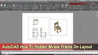 AutoCAD How To Hidden Mview Frame On Layout