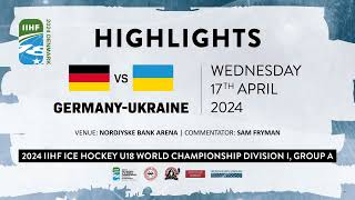 Germany vs. Ukraine 2024 IIHF Ice Hockey U18 World Championships, Division 1A