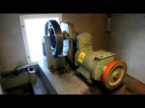 Machine Room Tour 1968 KONE Pop Out Traction Elevator Bonus Unioninkatu 24 Helsinki Finland