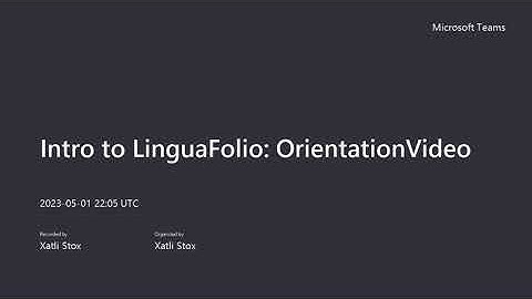 Navigation Video: Introduction to LinguaFolio Canvas Course