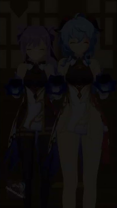 Ganyu and Keqing Sad Cat Dance MMD / TikTok meme  #genshinimpact #shorts #dance #tiktok
