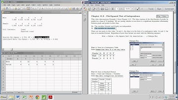 Chi-Squared Test of Independence with Minitab