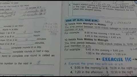 Std - 3 Mathematics lesson - 11 Measurement of time part 6