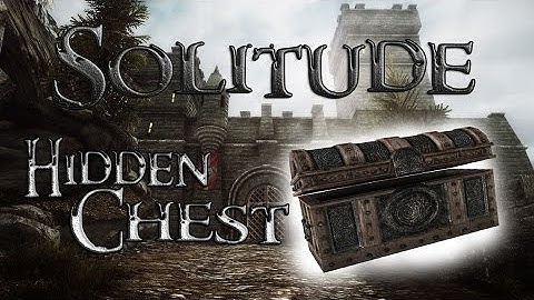 Hidden Chest in SOLITUDE!!!|Skyrim Remastered