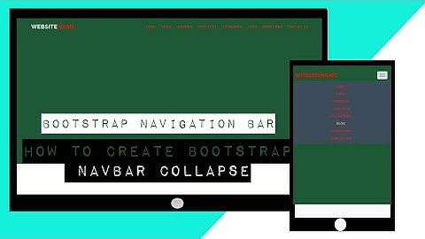 How To Create Bootstrap Navbar Collapse (Bootstrap Navigation bar)