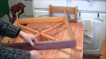 How to use an Amish style skein winder/swift by Bad Wolf Yarn.